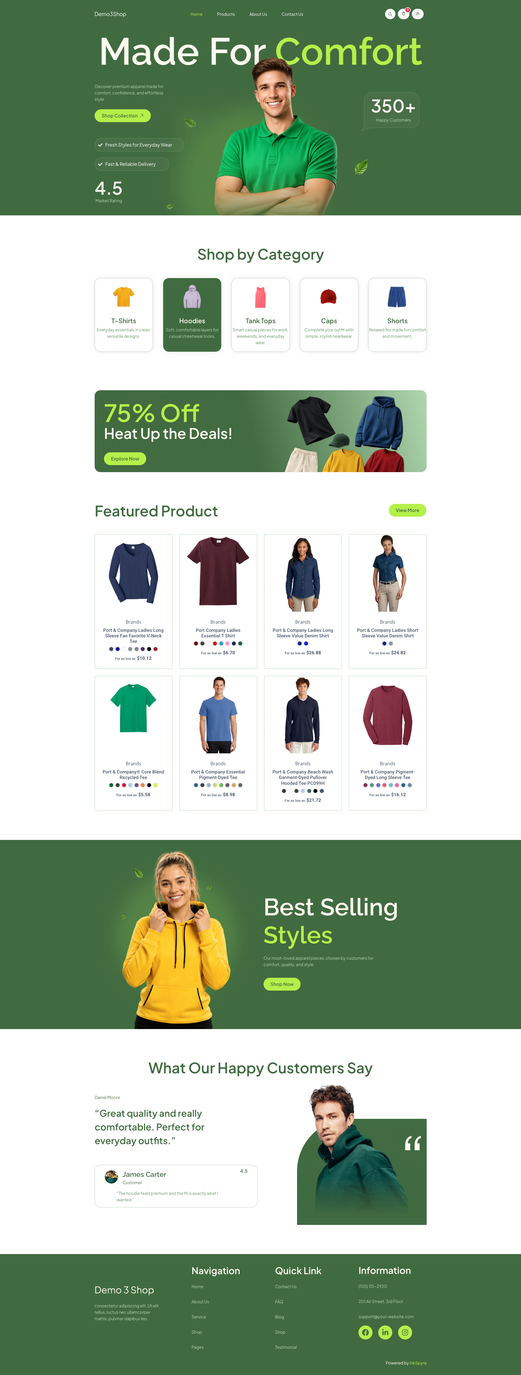 Demo 3 website screenshot